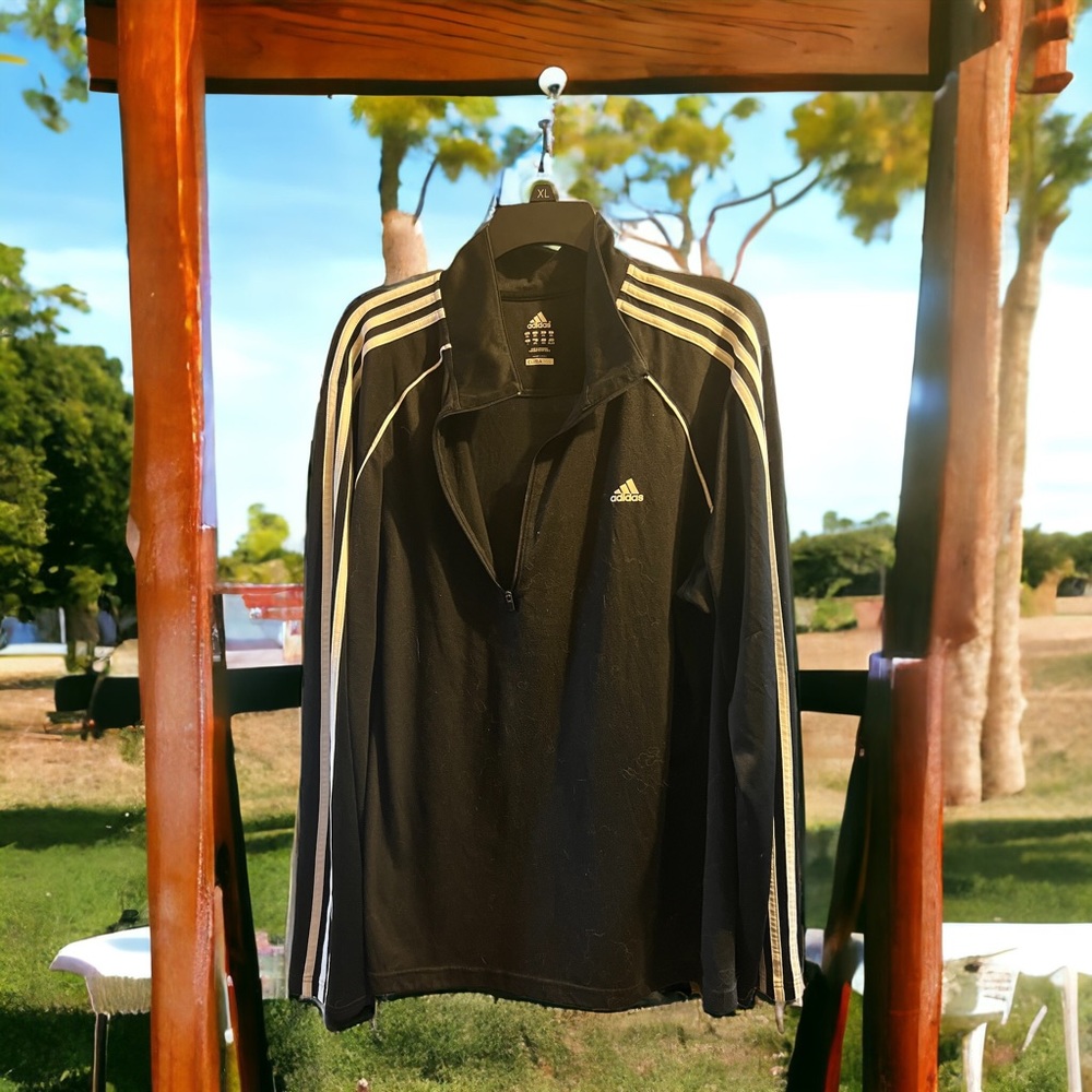 2XL adidas half zip long sleeve shirt